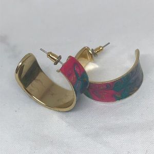 Beautiful blue and pink earrings